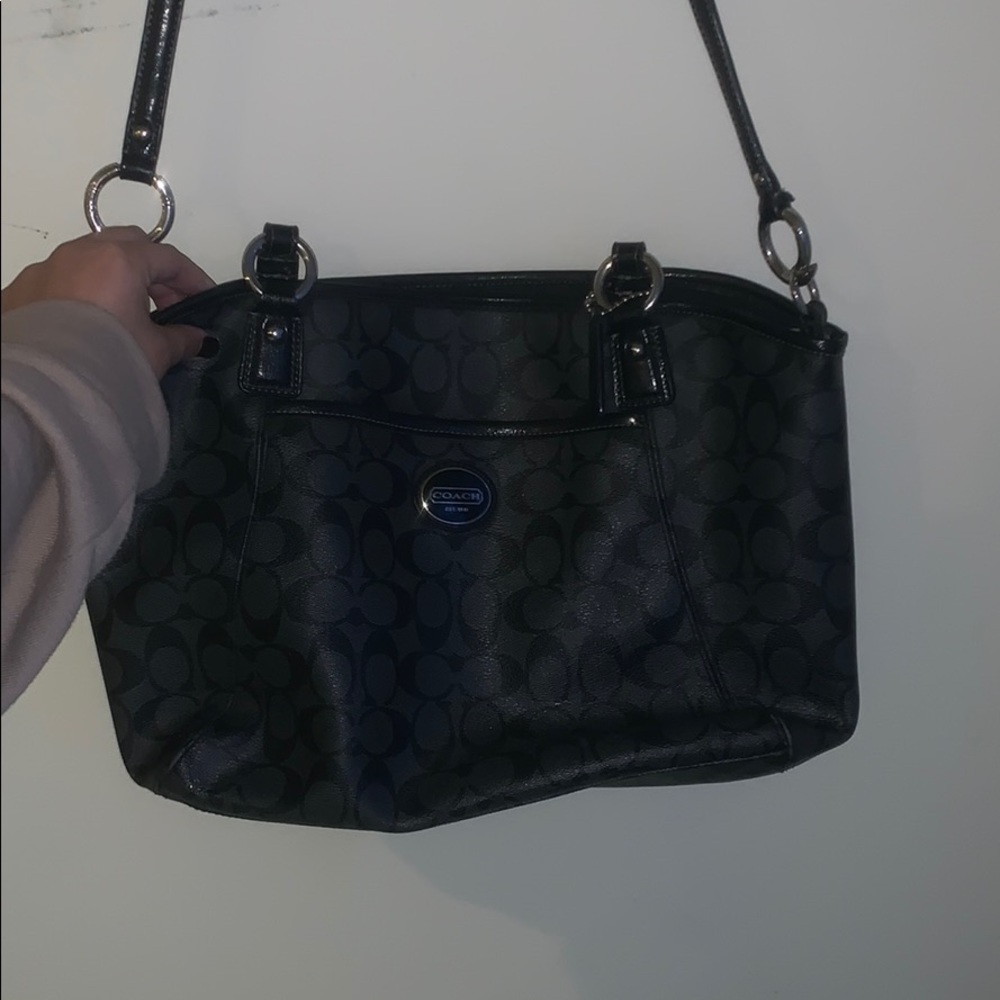 Coach bag w/ shoulder straps & long satchel strap